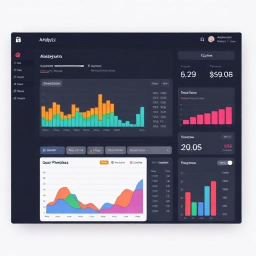 SaaS analytics dashboard